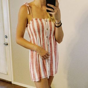 Red & White Stripe Dress